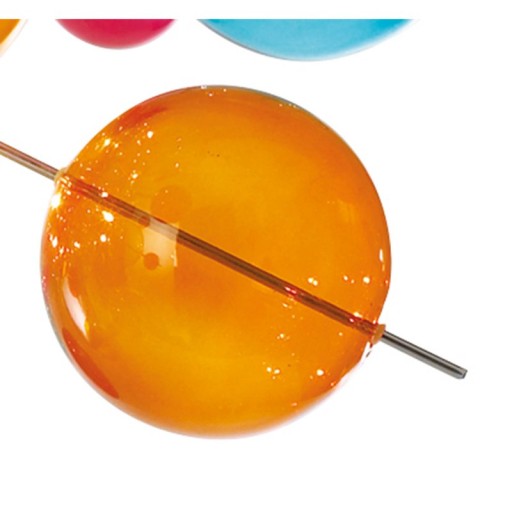 Pendant lamp "explosion" colored made of metal and glass, G9 versions, hanging lamp for dining room, living room, hall or office, Øca. 65 cm