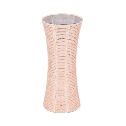 Vaas - Disco - Glas - Rosé Goud - 12,5x12,5x30cm