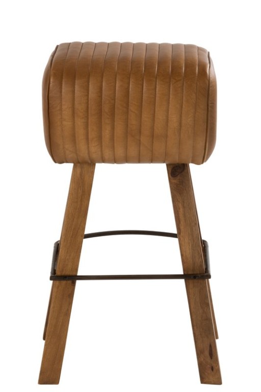 J-Line Stool Gym Leader/Mango Wood Camel/Natural