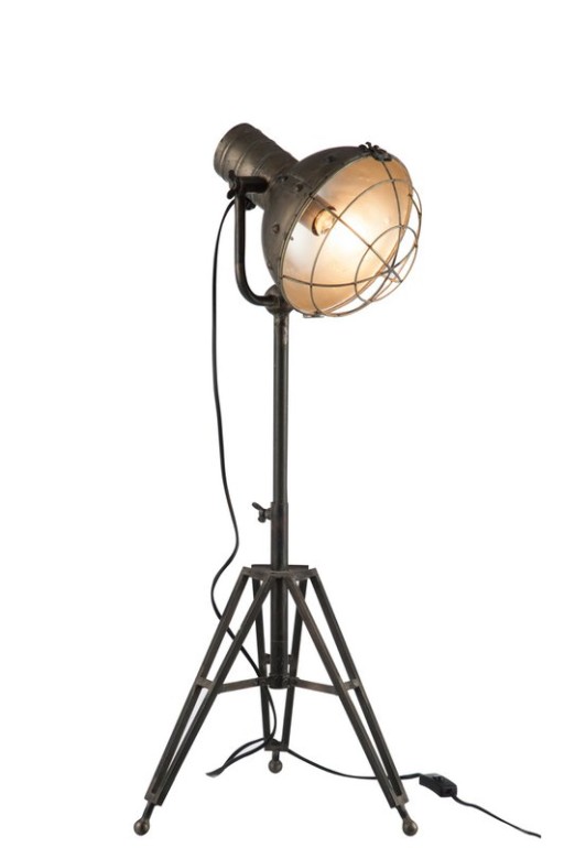 J-Line Spotlight floor lamp - metal - gray