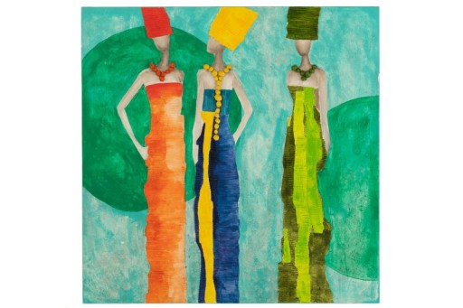 J-Line Painting Fog Acrylic Paint/Canvas Mix