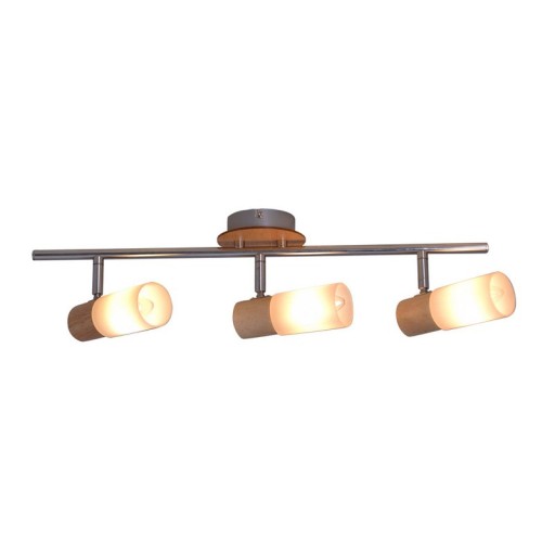 3 wall ceiling spot "Todtnau", metal, glass and plastic, E14, 47cm long