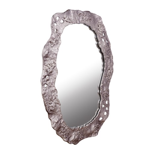 Kariss Bronze Casted Alu Mirror Rough Oval Shape