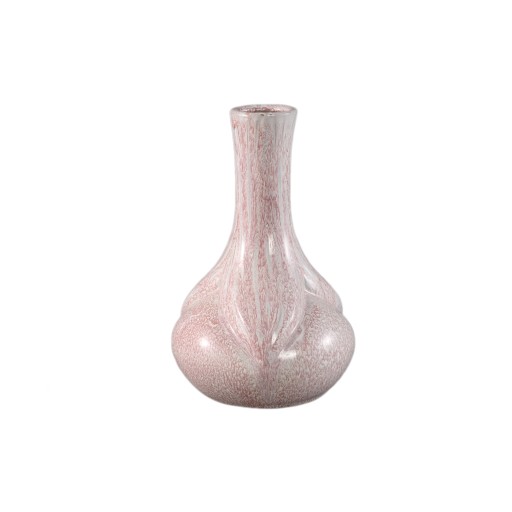 Hailey Pink Ceramic Round Vase Narrowed Top L