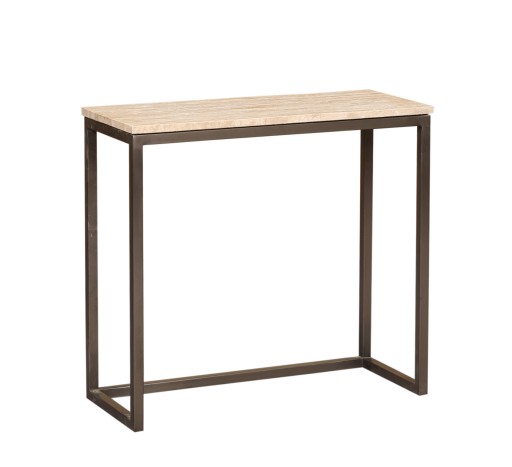 Zoah Black Travertine Rectangle Sidetable SV3
