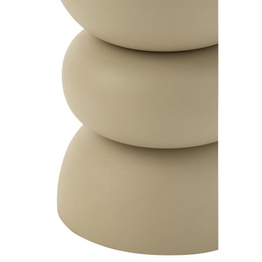 J-Line bijzettafel Lise - ijzer - ivoor