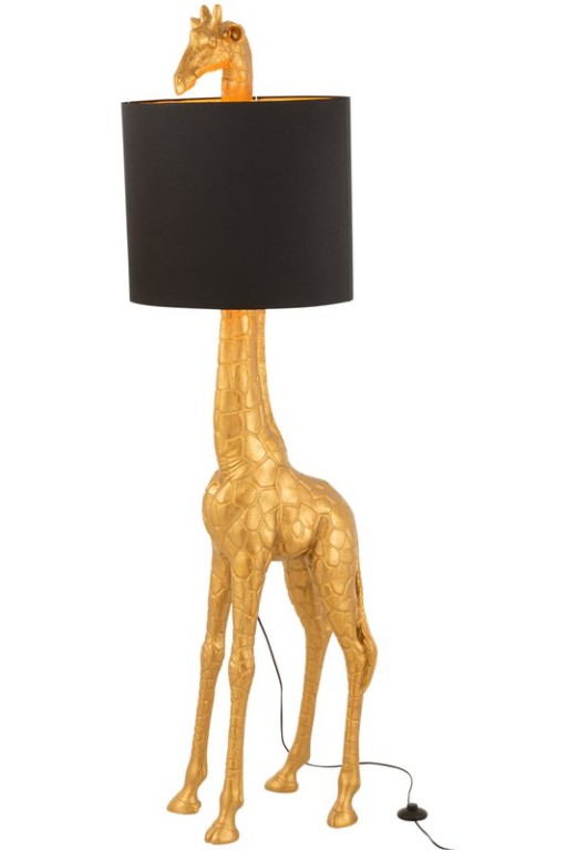 J-Line lamp Giraffe - polyresin - black/gold