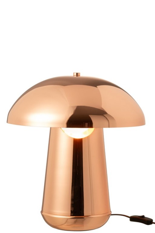 J-Line Lamp Mushroom Metal Copper