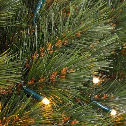 Forest Frosted Guirlande Swag met LED Verlichting - L180 cm - Groen