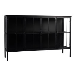 Cave Black Iron Cabinet Low