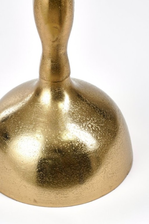 Duco side table - H54 x Ø25 cm - FSC 100% - Recycled aluminum - Gold