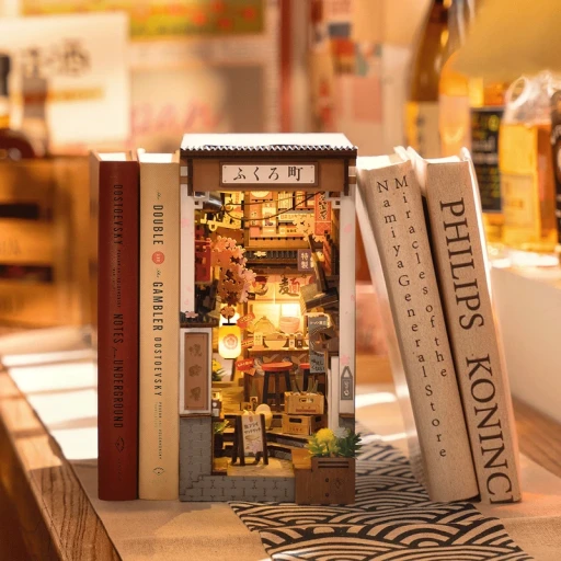 DIY Books Sakeran Sakera Wine Alley, Robottime, and TGB11