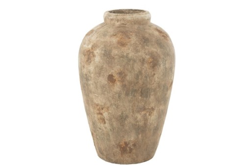 J-Line Vase Pot Antique Clay Beige Large