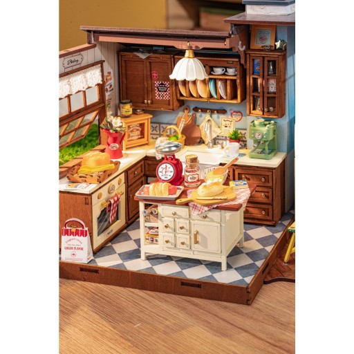 Robotime, DIY Huisje Kitchen, DG172, 22x15,x18,5cm