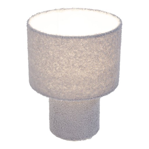 Table lamp "Fluffy" with text blades and foot in green, E27, approx. 31 cm high