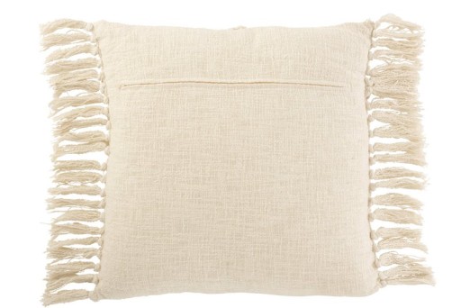 J-Line Square cushion – cotton – 70x50 cm – beige