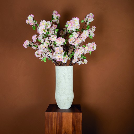 Blossom Flower Cream Pink Cherry Blossom Spray