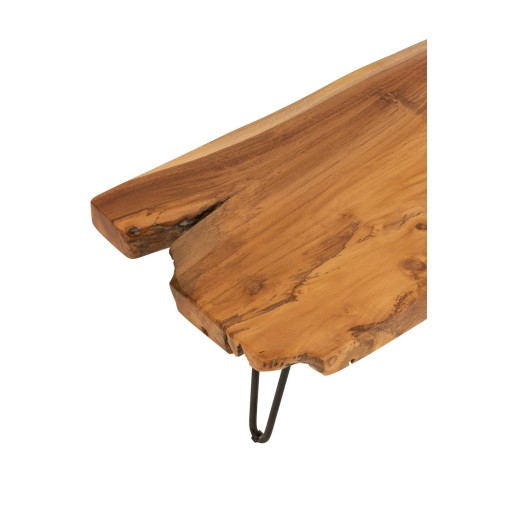 J-Line bijzettafel Onregelmatig - hout - bruin