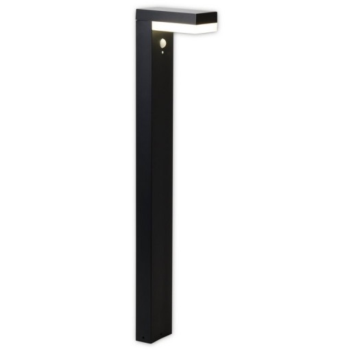 LED solar outdoor base light "Filius" H: 50cm, made of metal and plastic in anthracite, with integrated LED