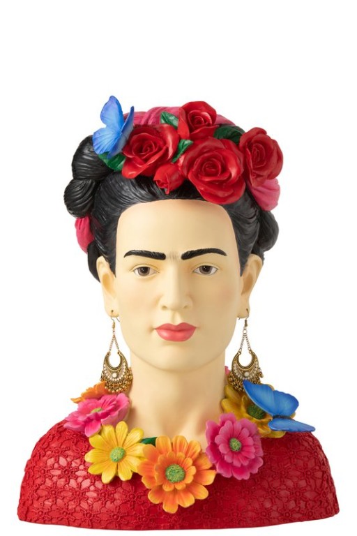 J-Line Buste Frida Kahlo | Standbeeld Polyresin - Groot