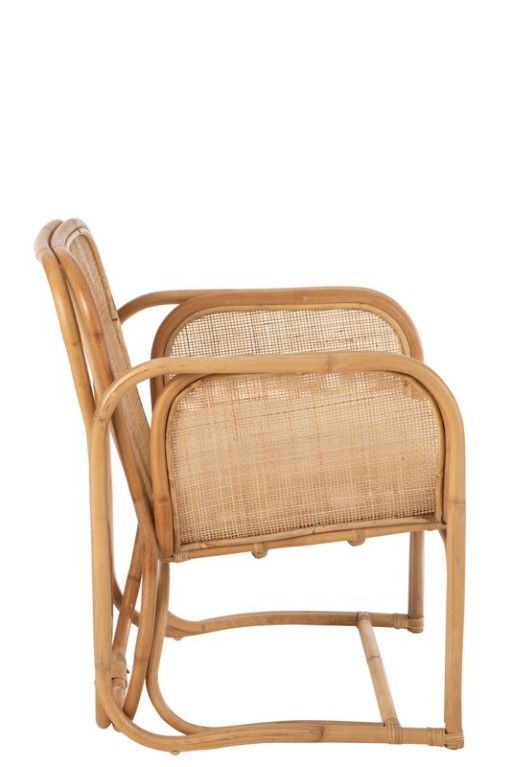 J-Line chair + cushion Casablanca - jute - natural
