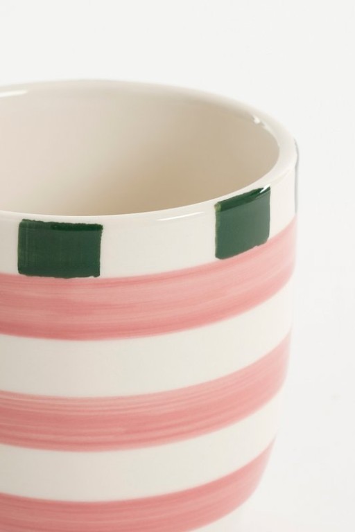 Bliss service set - 6 -piece - stoneware - pink, yellow, green