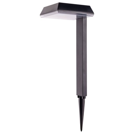 Solar decorative spit "Sigi", 79 cm high, plastic, black, integrated LEDs, warm white