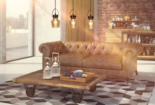 Glass pendant lamp "Alex"