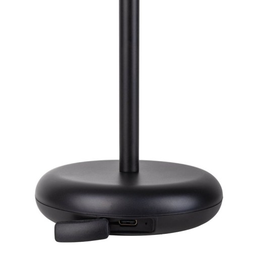 Cordless tablet light "Pasi" for outside and inside, made of metal and plastic in black, dimmable, with touch and memory function, approx. 26 cm high