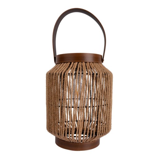 LED solar light "Korbinian" decoration for the outdoor area made of metal, plastic and cord in nature, with firmly built -in LEDs.