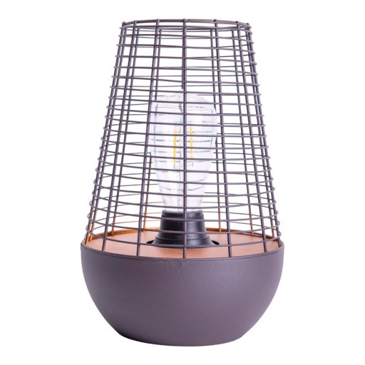 LED decol light 27 cm high, made of metal in black, firmly built -in LED, decoration for outside