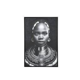 Romaan Black Polyester Painting Rectangle FaceS