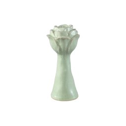 Minerva Mint Green Ceramic Flower Shaped Vase L