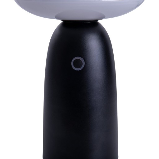 LED Solarleuchte "Ada" schwarz für Außen, LED Tischlampe aus Metall und Kunststoff 22,5 x 16 cm