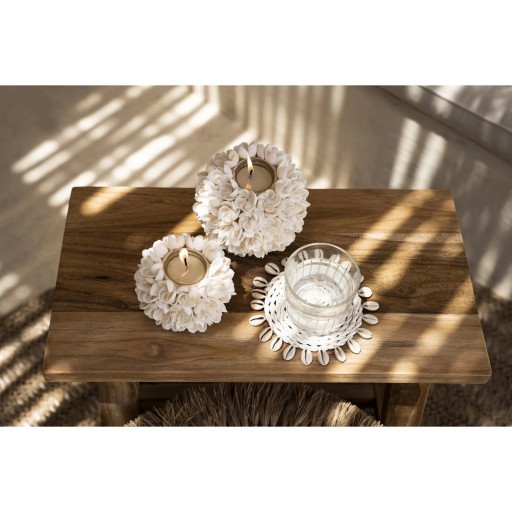 De Seagrass Shell Coaster - Wit
