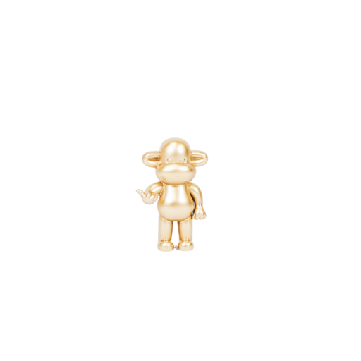 Ornament - Hang Loose Monkey Figurine 'The Legend' - Polyresin - Gold - 33x21x50cm