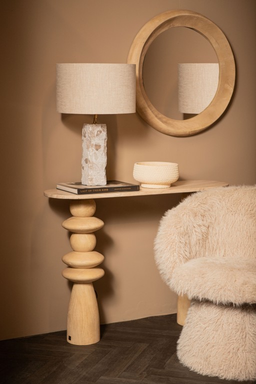 Rester Natural Marble Table Lampbase Rough Stone L