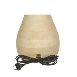 Peake Natural Mango Wood Round Table Lamp Low
