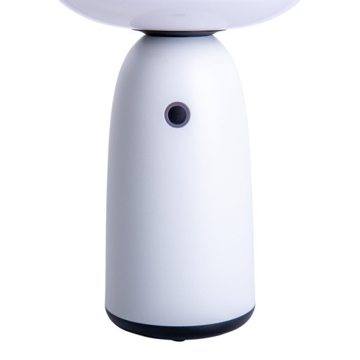 LED Solarleuchte "Ada" weiß für Außen LED Tischlampe aus Metall und Kunststoff, mit fest verbauten LEDs, Solarlampe 22,5 x 16 cm