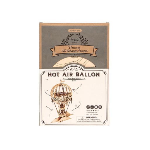 Robotime, 3D Houten Puzzel Hot Air Ballon, TG406, 15,5x10,4x20,8cm