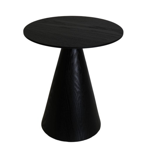 Side Table -Round- MDF - Black - 40x40x44cm