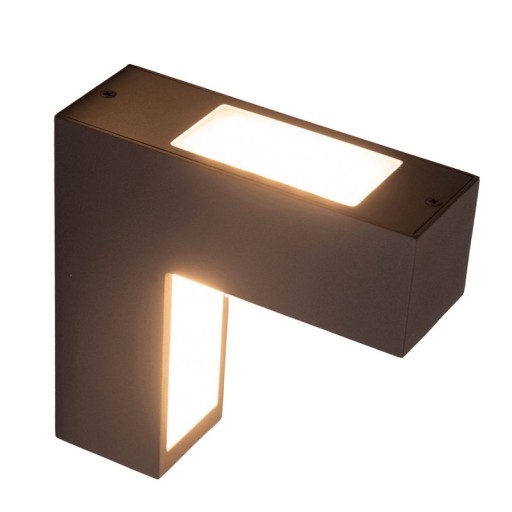 LED wall lights "Angus" made of metal and plastic in anthracite, with integrated LED