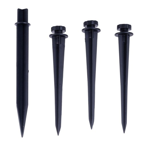 3er LED Solarspot mit Erdspieß ""Spoti"" Außen-Erdspieß aus Metall und ABS-Kunststoff in Schwarz,, mit fest verbauten LEDs mit drei Leistungsstufen