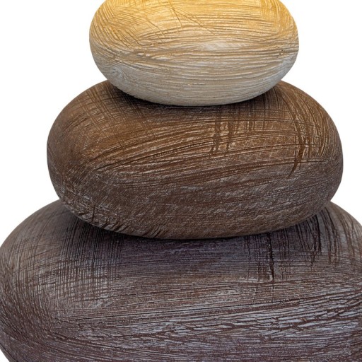 Ceramic table lamp "Stoney", ceramic table lamp in brown, with E14 socket, table lamp for dining room, living room, hallway or office, or as a bedside lamp, 31 cm high