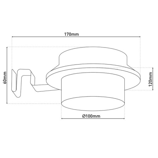 6-Set LED solar roof groove "Mistra"