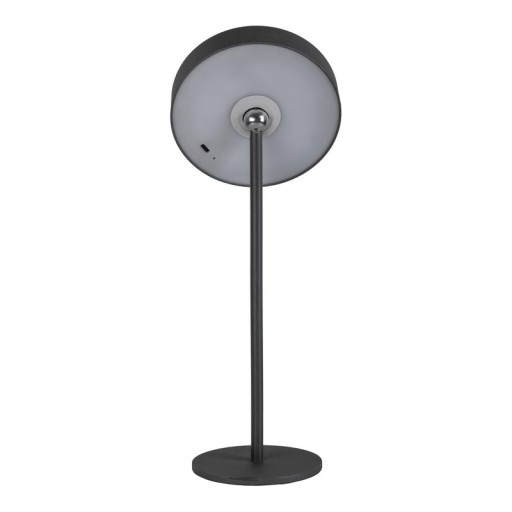 LED battery table lamp magnetically "Ella" for outside and inside, made of metal and plastic in black, 35 cm high
