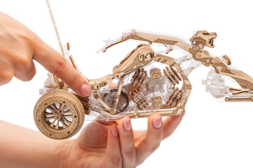 Lace Models 3D Model Construction Package Black Wolf Tricycle, AKV-18, 30.5x12x16.5cm