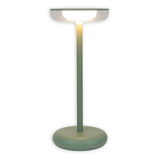 Cordless tablet light "Pasi" for outside and inside, made of metal and plastic in MINT, dimmable, with touch and memory function, approx. 26 cm high