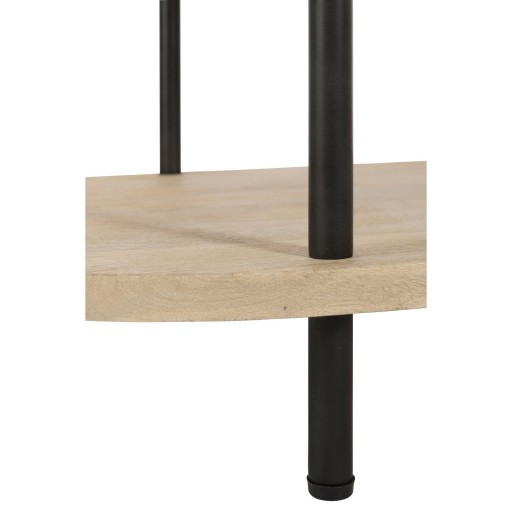 J-Line salontafel Eli 2 Planken - hout/metaal - naturel/grijs