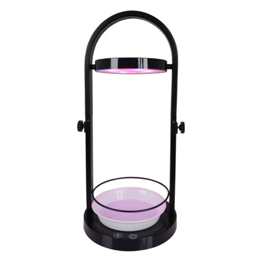 LED plant tablet light 53.5 cm high, made of metal and plastic in black, with integrated LED